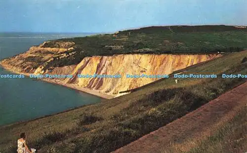 R581730 I o W Alum Bay The Coloured Cliffs W J Nigh Plastichrome