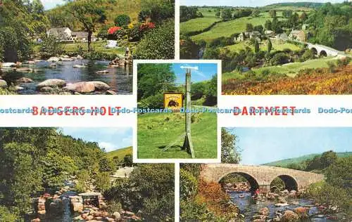 R579612 Badgers Holt Dartmeet Dartmeet Bridge The River Dart Jarrold Multi View