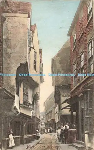 R583987 York The Shambles F Frith No 18448 a 1906