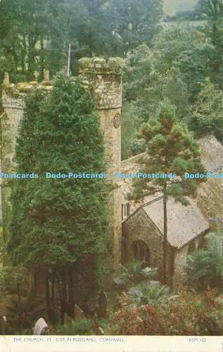 R583989 Cornwall St Just in Roseland The Church Jarrold Cotman Farbe