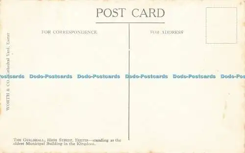 R583995 Exeter The Guildhall Worth