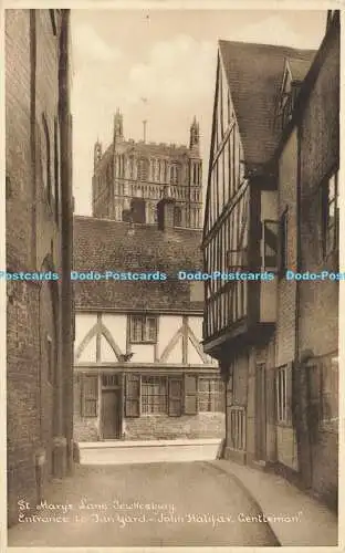 R585671 Tewkesbury St Mary Lane Eingang zum Tan Yard John Halifax Gentleman Abbe