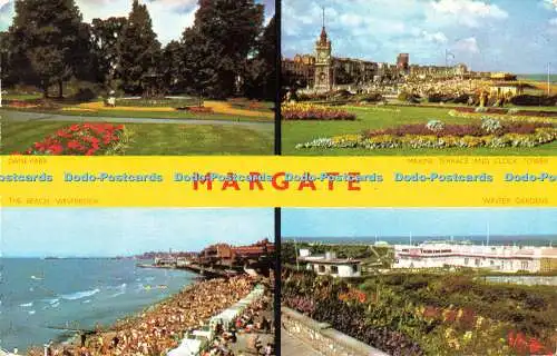 R581762 Margate Dane Park Marine Terrasse und Uhrturm Jarrold Cotman Farbe Mu