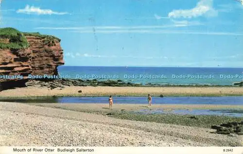 R581780 Mouth of River Otter Budleigh Salterton E T W Dennis Photocolour 1972