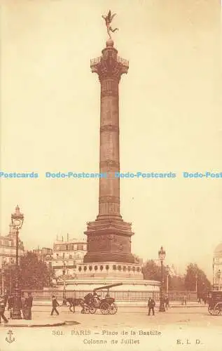 R584041 Paris Place de la Bastille Colonne de Juillet E L D