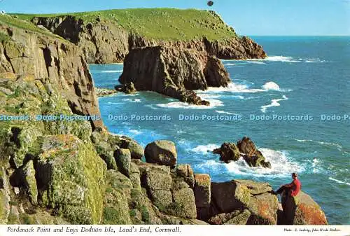 R579677 Cornwall Land End Pordenack Point and Enys Dodnan Isle John Hinde E Ludw