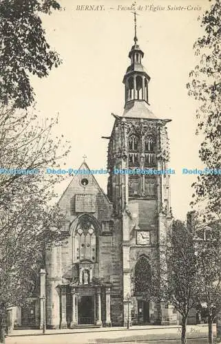 R585734 Bernay Facade de l Eglise Sainte Croix