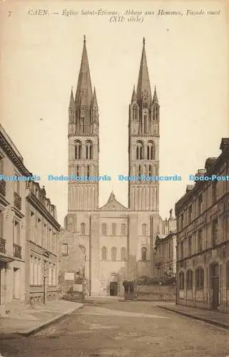 R585740 Caen Eglise Saint Etienne Abbaye aux Hommes Fassade Ouest XII siecle ND P