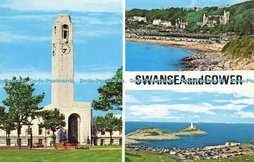 R579718 Wales West Glamorgan Swansea and Gower N P O Dexter Litho Canada T Multi