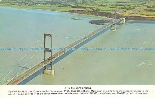 R581848 Die Severn-Brücke wurde am 8. September 1966 von S. M. der Königin eröffnet