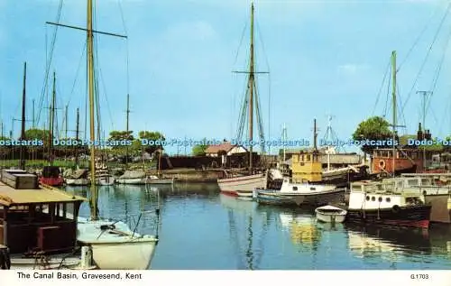 R579724 Kent Gravesend The Canal Basin E T W Dennis Photocolour