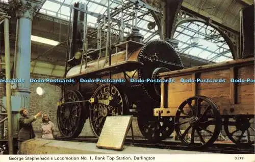 R581874 Darlington Bank Top Station George Stephenson Locomotion No 1 E T W Denn