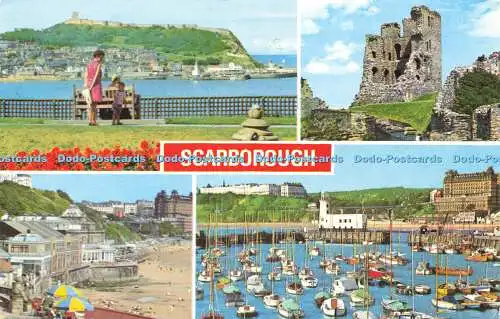 R579752 Scarborough The Spa Castle and South Bay The Harbour E T W Dennis Photoc