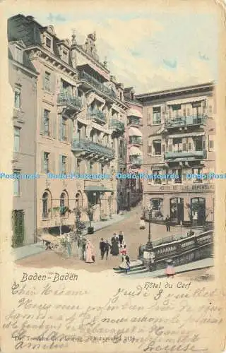 R584131 Baden Baden Hotel du Cerf Dr Trenkler 1902