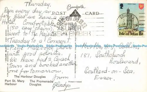 R581913 Auf der Isle of Man Der Hafen Douglas Die Promenade Port St Mary Bamfor