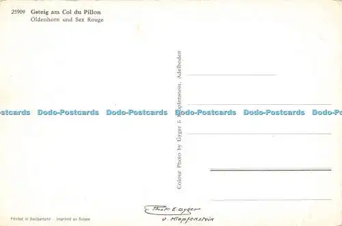 R579807 Gsteig am Col du Pillon Oldenhorn und Sex Rouge Gyger und Klopfenstein