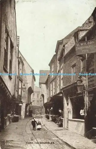 R584171 York The Shambles W R Leason E T W D Dainty Series 1905