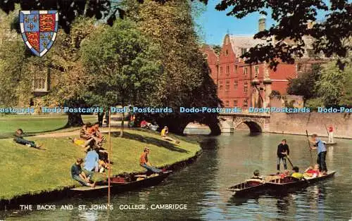 R581955 Cambridge The Backs and St John College J Salmon Cameracolour 1967