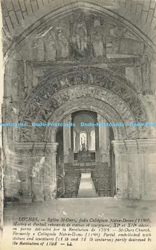 R585870 Loches St Ours Kirche ehemals Collegiale Notre Dame LL 46 Levy Fils