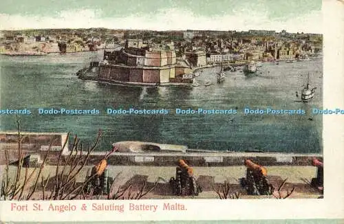 R584250 Malta Fort St Angelo und Saluting Batterie