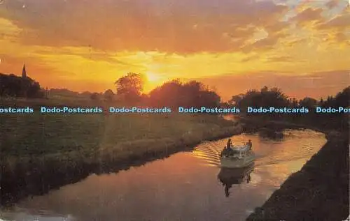 R579912 Sonnenuntergang am Schnitt The Bridgewater Canal at Oughtrington J Salmon Camerac