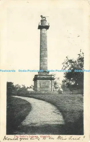 R585968 Alnwick The Duke Column G W W 1904