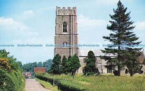 R582077 Kersey Suffolk Beautiful Village Ernest Joyce Plastichrome C J Nicholas