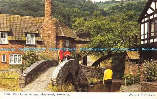 R579960 Somerset Allerford Packhorse Bridge Harvey Barton J C Ticehurst 1984