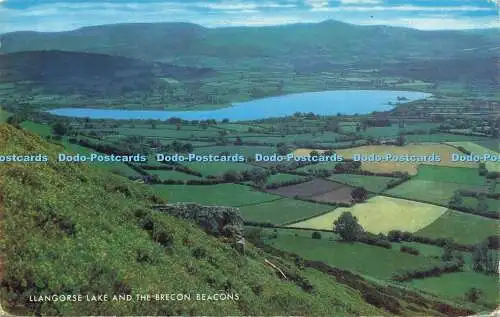 R582094 Llangorse Lake and the Brecon Beacons J Salmon Cameracolour 1983