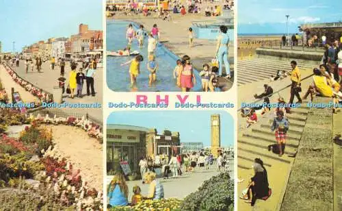 R582103 Rhyl The Promenade Planschbecken The Beach E T W Dennis Photocolour Mult