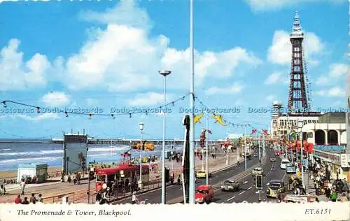R579973 Blackpool The Promenade and Tower Bamforth 1984