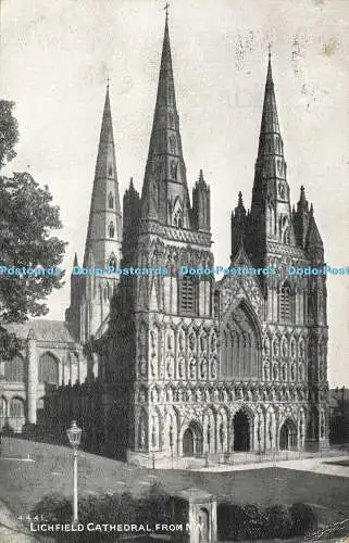 R586023 Lichfield Cathedral from N W Photochrom Exclusive Grano Series