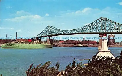 R582131 Canada P Q Montreal Jacques Cartier Bridge Benjamin News Plastichrome 19