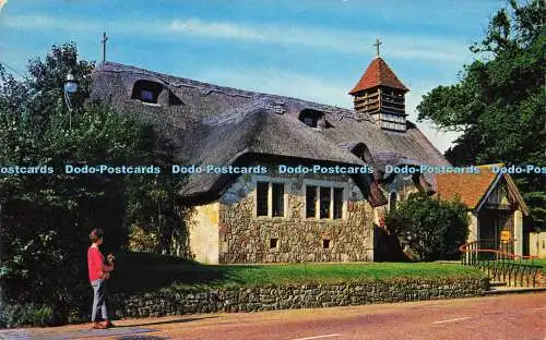 R580037 Isle of Wight The Thatched Church Freshwater Bay D Constance John T Pull