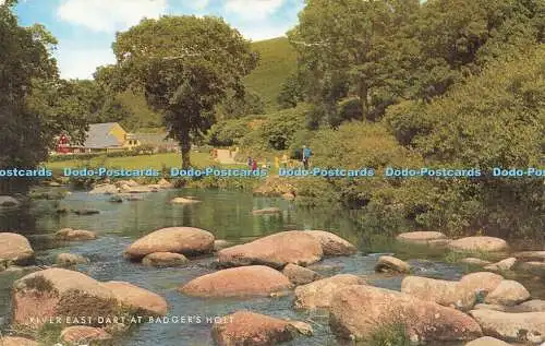 R580038 River East Dart at Badger Holt J Salmon Cameracolour 1974