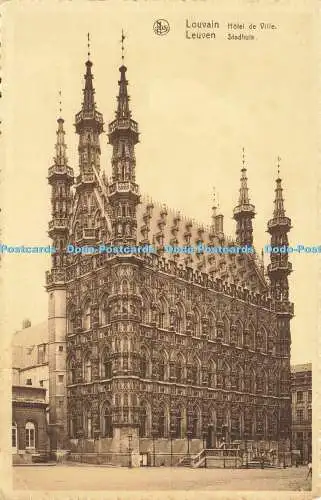 R586096 Louvain Hotel de Ville Nels Lovania J A Hebbelynck