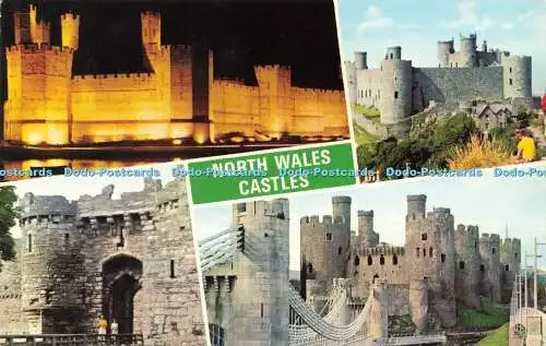 R584416 North Wales Castles Beaumaris Conwy Harlech E T W Dennis Photocolour Mul