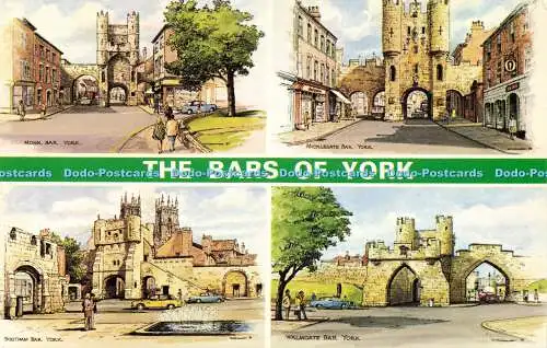 R582197 The Bars of York Monk Bar Micklegate Bar Walmgate Bar E T W Dennis Foto