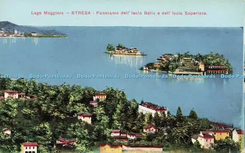 R582206 Lago Maggiore Stresa Panorama dell Isola Bella e dell Isola Superiore St