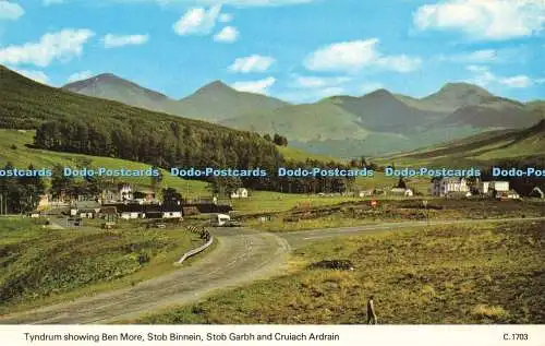 R582219 Stob Garbh and Cruiach Ardrain Stob Binnein Tyndrum Showing Ben More E T