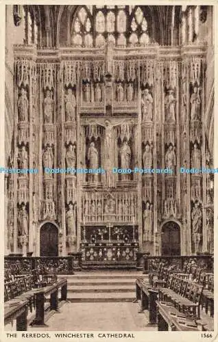 R586135 Winchester Cathedral The Reredos E A Sweetman Solograph Series De Luxe P