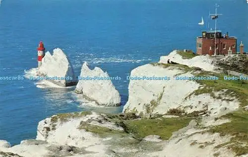 R580110 I W Alum Bay The Needles Rocks and Lighthouse Nigh Jarrold