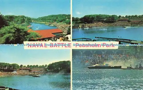 R580122 Scarborough Peasholm Park Naval Battle E T W Dennis Photocolour