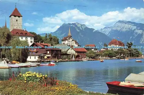 R580131 Spiez am Thunersee Sigriswiler Rothorn und Niederhorn E Gyger 1968