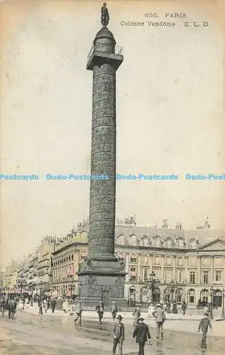 R586191 Paris Colonne Vendome E L D