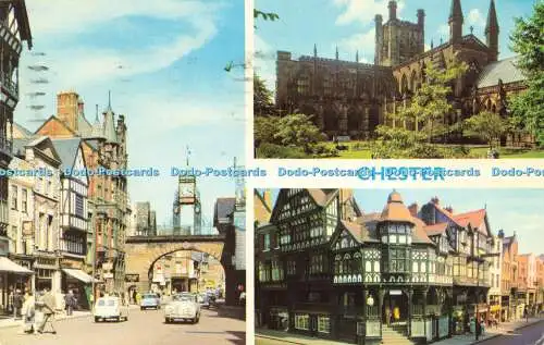 R582289 Chester Eastgate Street The Cathedral The Cross E T W Dennis Photocolour