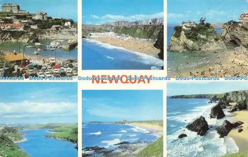 R580173 Newquay Newquay Harbour Tolcarne Beach The Island Jarrold Cotman Farbe S