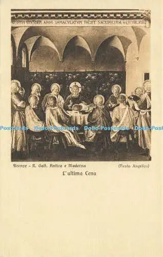 R586250 Firenze R Gall Antica e Moderna L Ultima Cena Brunner Beato Angelico