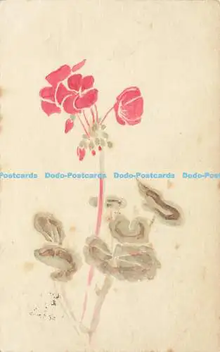 R586262 Grußkarte Gemälde Blumen 1905