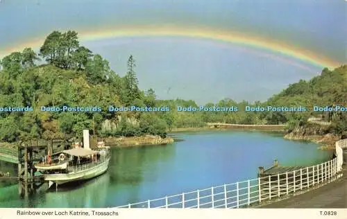 R582360 Trossachs Rainbow Over Loch Katrine E T W Dennis Photocolour